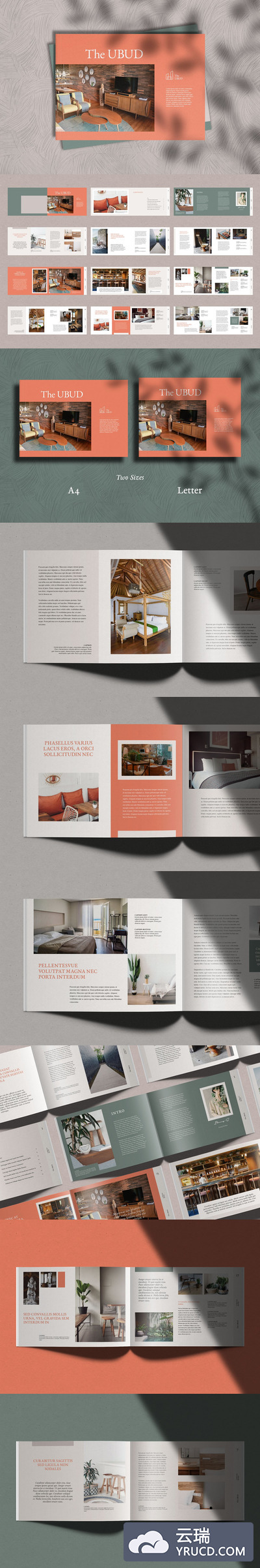 建筑类室内设计/家居杂志手册模板