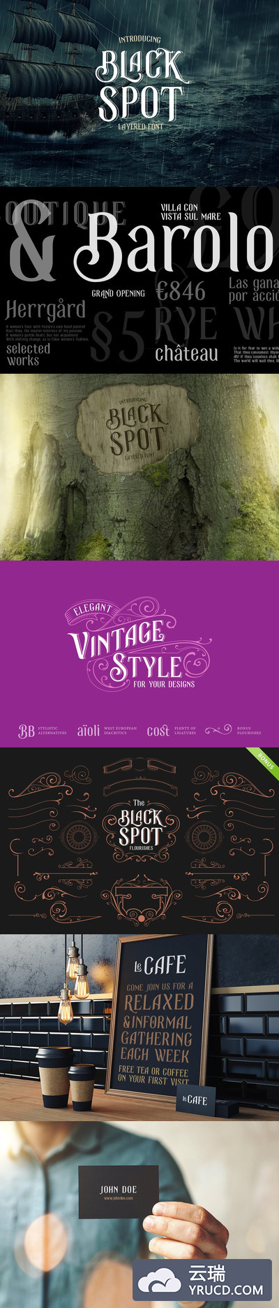 手写个性设计字体 Black Spot for Headlines & Lettering