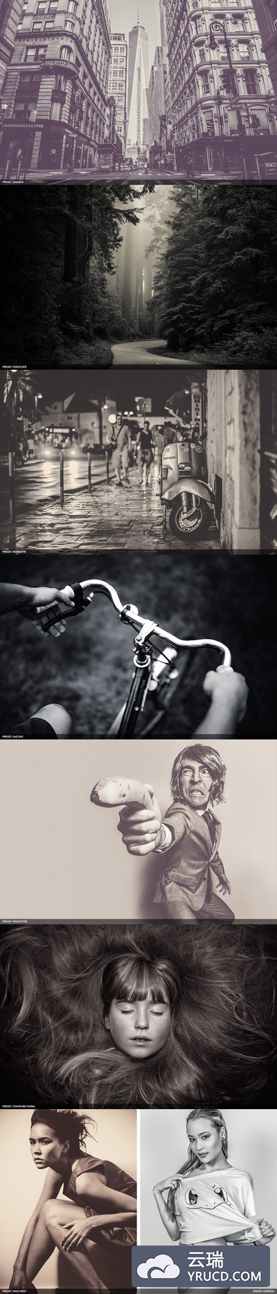 怀旧时尚效果的 Photoshop XMP 文件下载