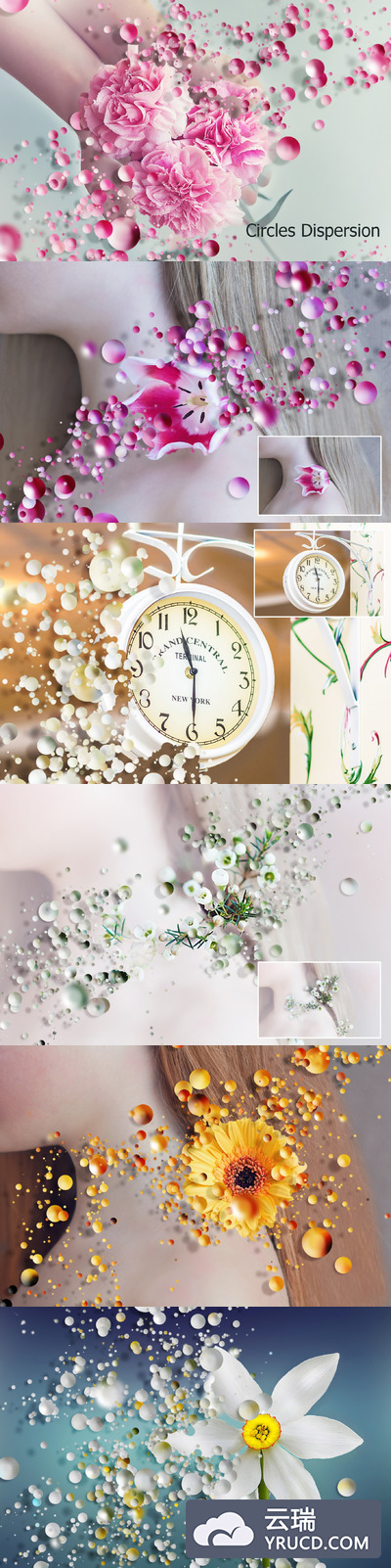 圆圈ps特效动作 Circles Dispersion