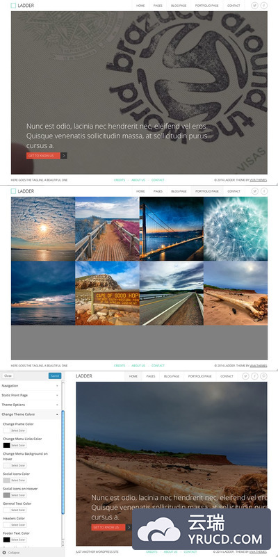 博客皮肤网站模板 Ladder - Video,Image WP Theme