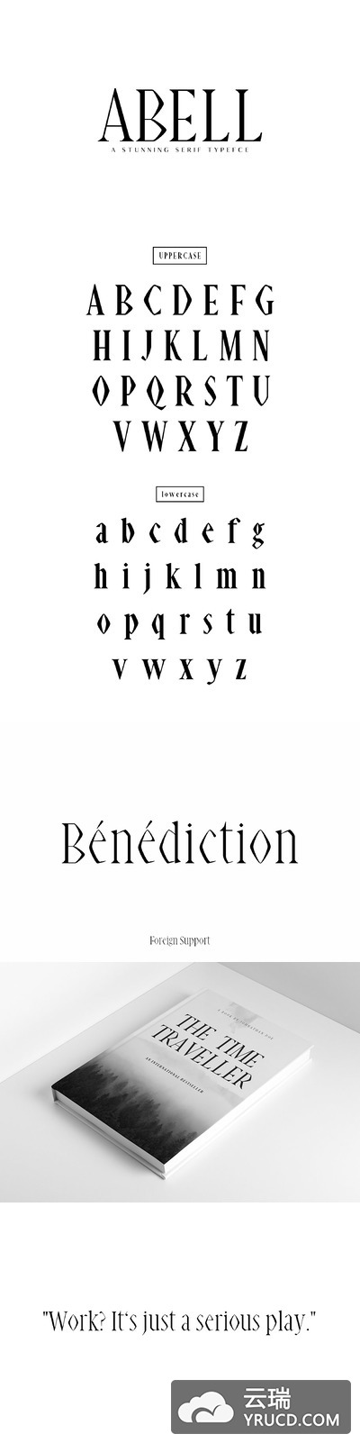 优雅设计字体 Abell Serif 6 Font Family Pack