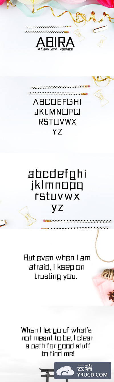 个性设计字体 Abira Sans Serif 6 Font Family Pack