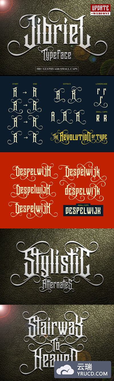 酷炫游戏个性字体 Jibriel Typeface