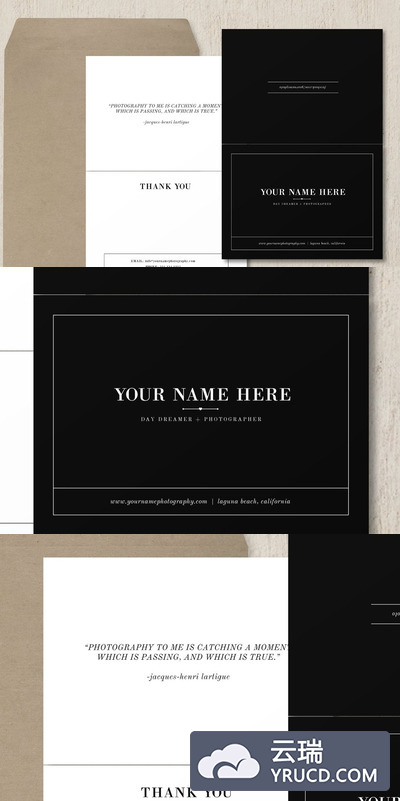 感恩卡片模板 Thank You Card Template