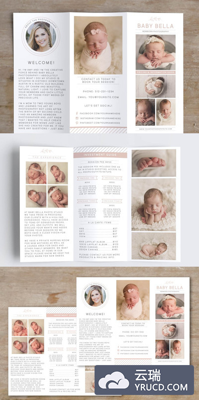 三折页画册模板 Trifold Pricing Template