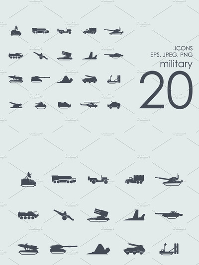 军火图标素材 20 military icons