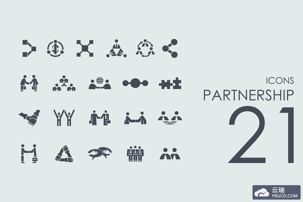 合作伙伴图标素材 21 Partnership icons
