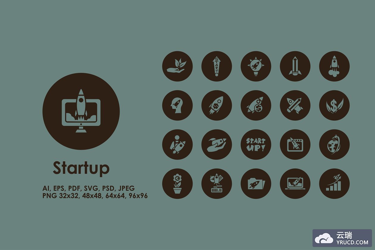 项目启动图标 Startup simple icons