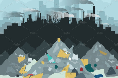 垃圾堆插画 Dump