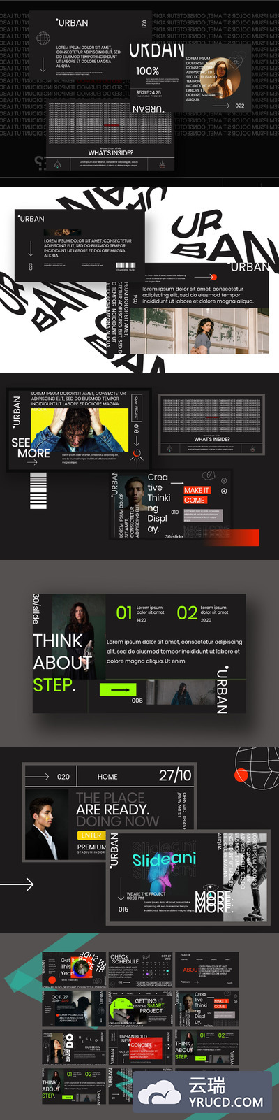 高端酷炫的商业PPT模板[PPTX]