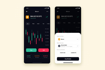 加密交易所移动 App UI Kit [Sketch]