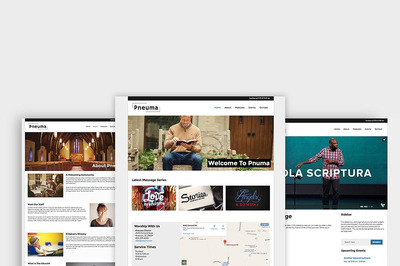 故事博客皮肤模板 Pneuma - Church WordPress Theme