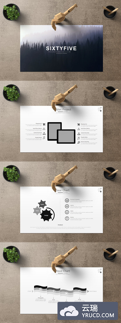 个性极简主义PPT模板下载[PPTX]