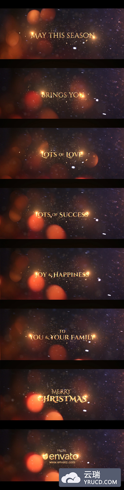 圣诞/新年节日问候祝福视频Motion模板