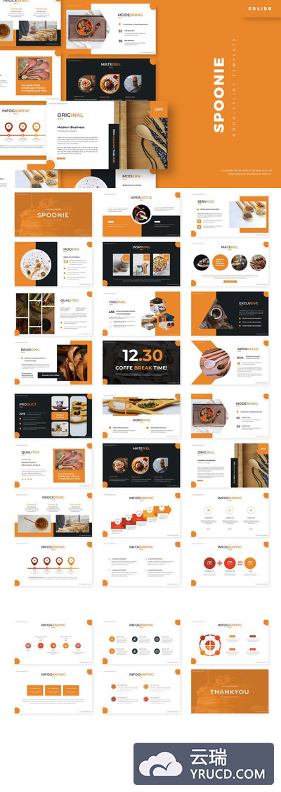 简约时尚高端多用途的高品质Google Slides谷歌幻灯片演示模板（pptx）