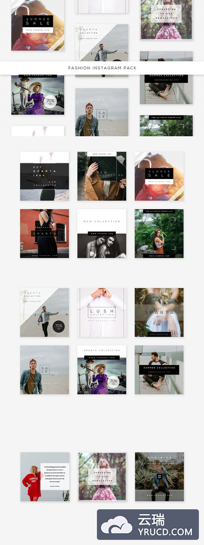 时尚社交图片模板 Fashion Instagram Pack