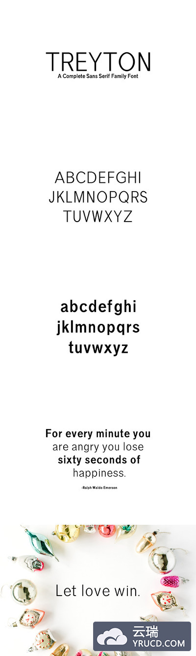 时尚设计字体 Treyton Sans Serif 7 Font Family