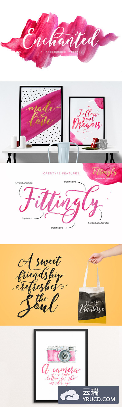 魔法笔刷字体 Enchanted Brush