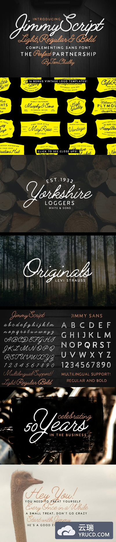 手写签名字体 Jimmy Font Duo (5 Fonts) + Extras!