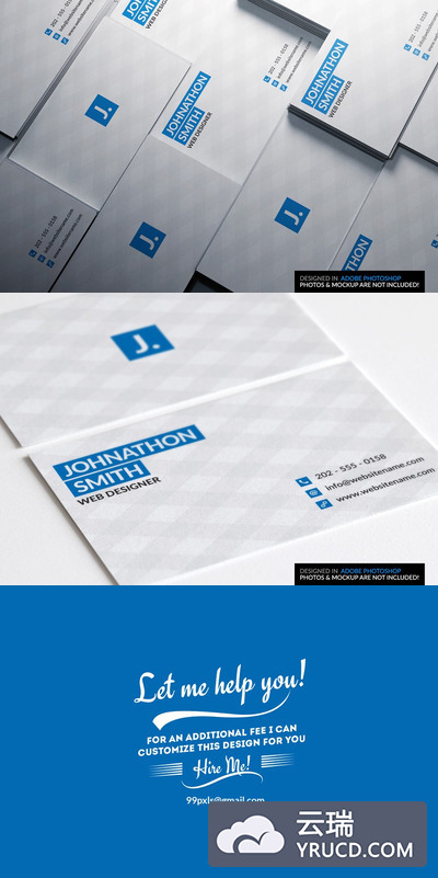 极简主义名片模板 Minimal Business Card v8