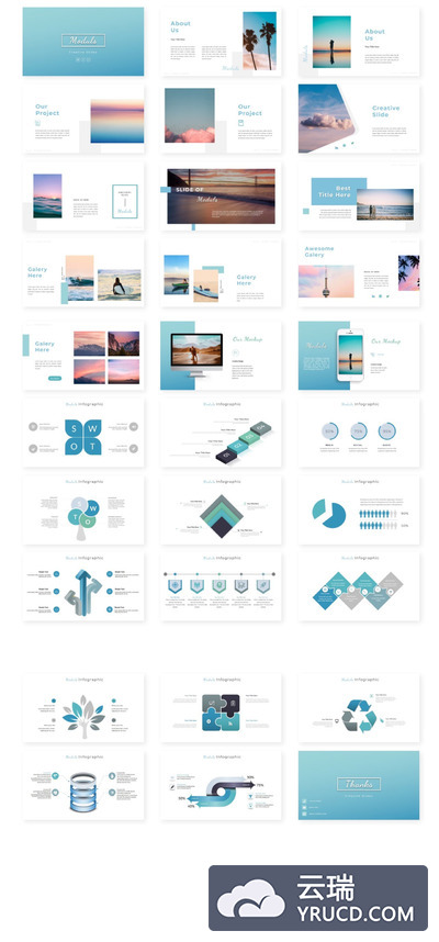 极简主义PPT模板下载[PPTX]