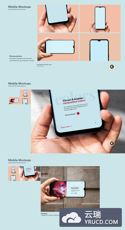 水滴屏安卓Android手机APP下载[PSD]