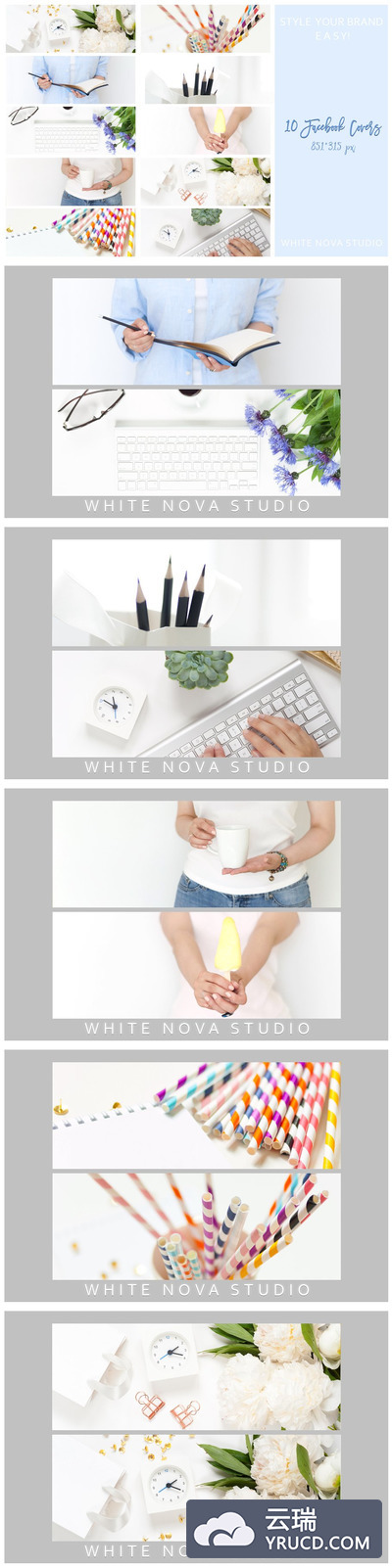 社交博客图片 Facebook Covers Set