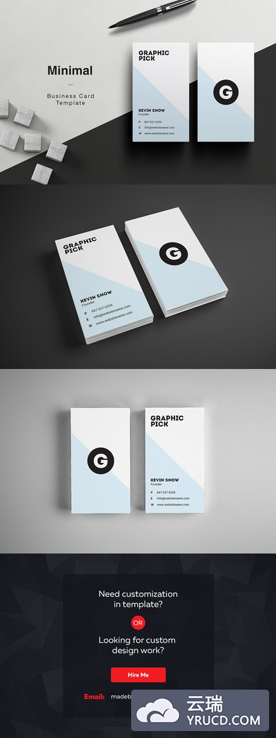极简主义名片模板 Minimal Business Card