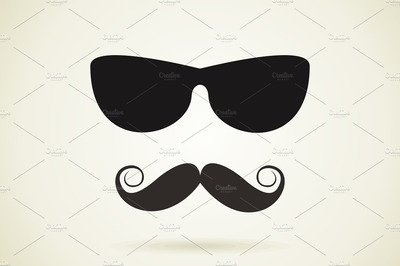 侦探胡子插画 Detective