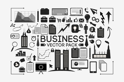 复古商业矢量插画 Business Vector Pack
