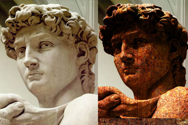 铜色铁锈效果照片处理ps特效动作