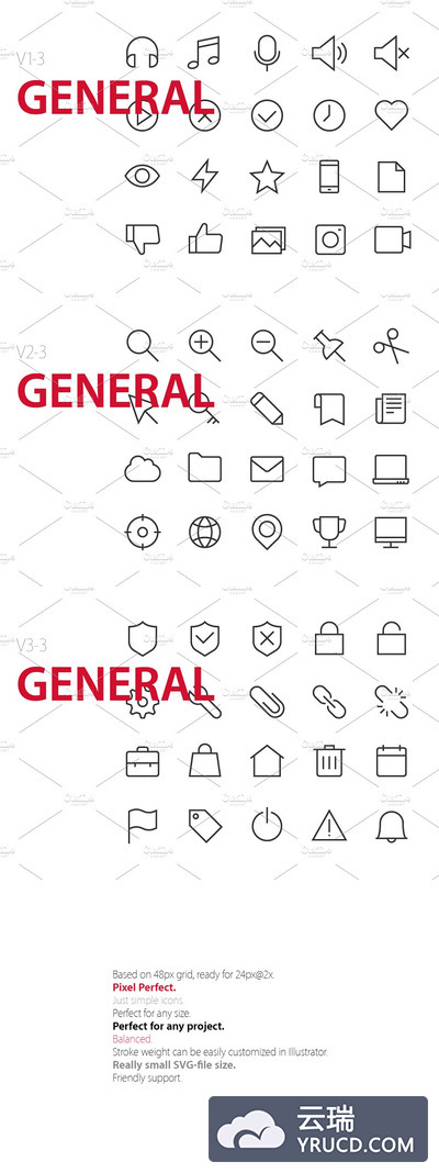 常用UI图标素材 60 General UI icons
