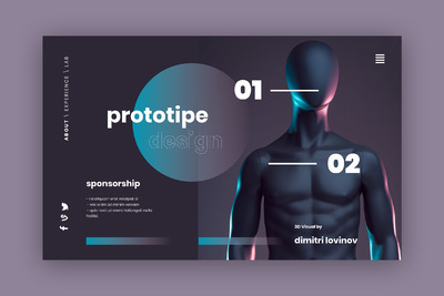 梦幻效果的网页着陆页模板下载