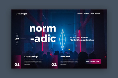 科幻效果的网页着陆页模板下载