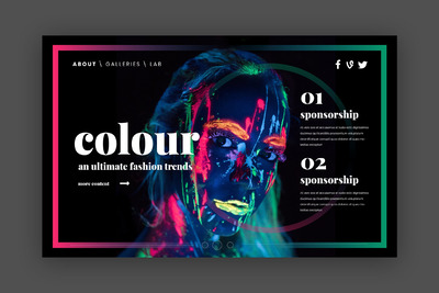 酷炫网页巨无霸网页着陆页模板下载