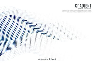 粒子科技背景 Gradient particles background Vector