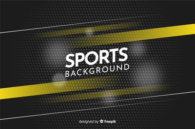 动感运动科技背景 Abstract sport background with yellow stripes Vector