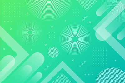 抽象科技技术背景 Gradient green blue abstract geometric background Vector