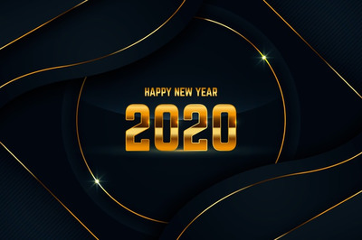 2020新年元素字体 golden goose