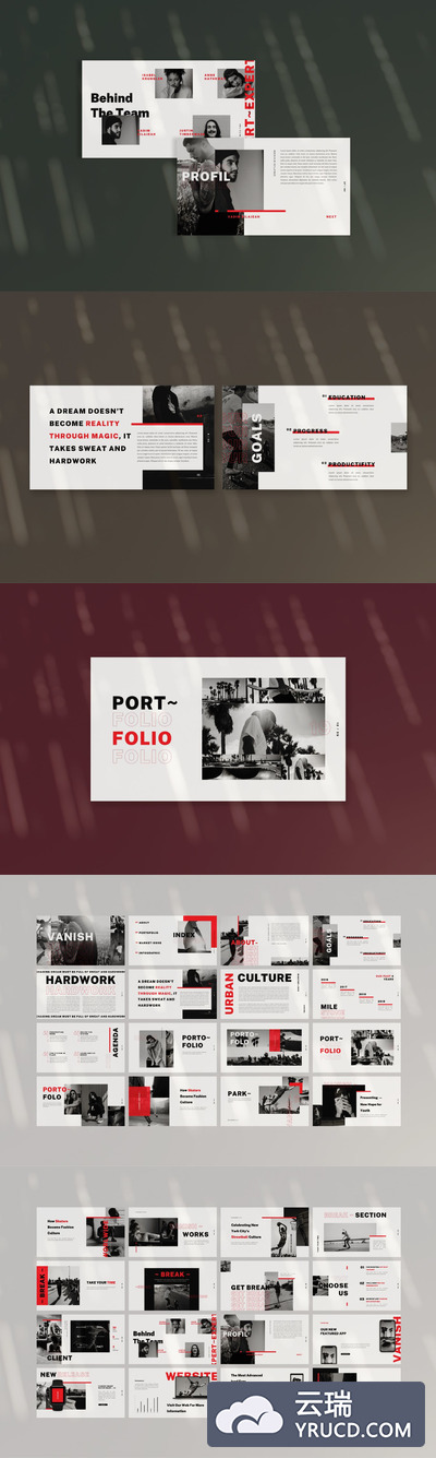 时尚高端简约高品质powerpoint年终总结工作计划总结powerpoint幻灯片演示模板（pptx）