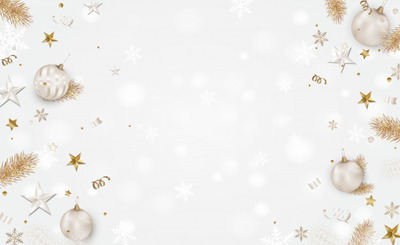 白色圣诞节元素背景