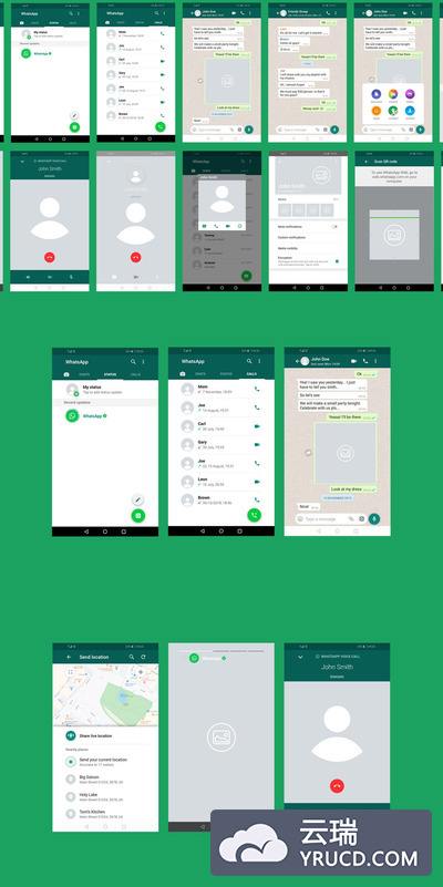 WhatsApp 样机模板下载[PSD]