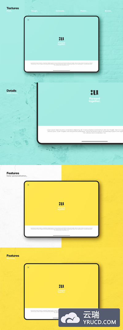 Synthesis 平板样机素材下载[PSD]