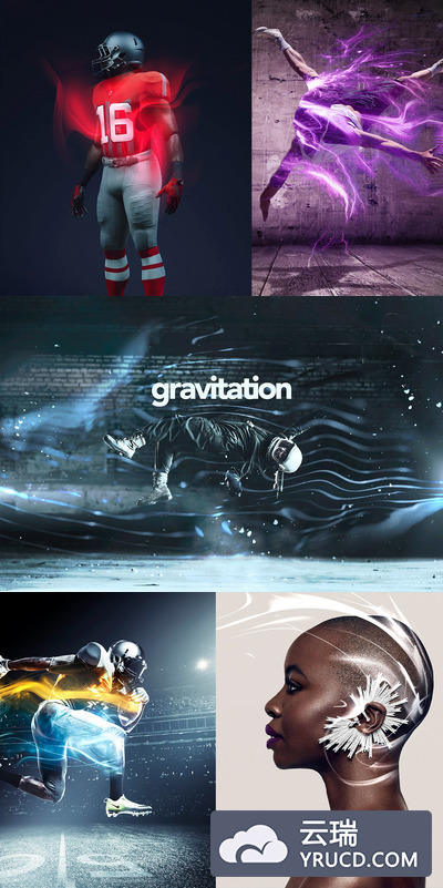 高端绚丽震撼的高品质GIF动画亮度photoshop动作预设