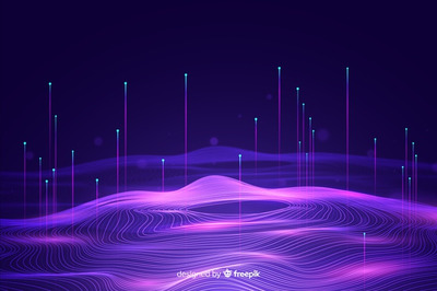 抽象大数据背景 Big data concept background Vector