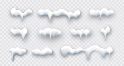 圣诞雪元素海报模板