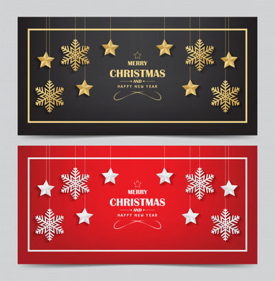 圣诞新年广告设计模板