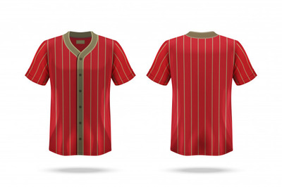 中式棒球服T恤样机