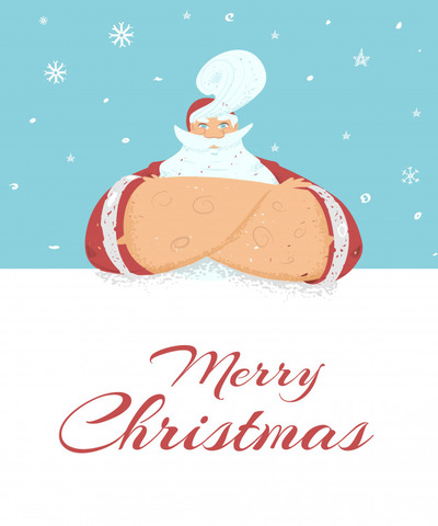 圣诞老人广告设计海报模板